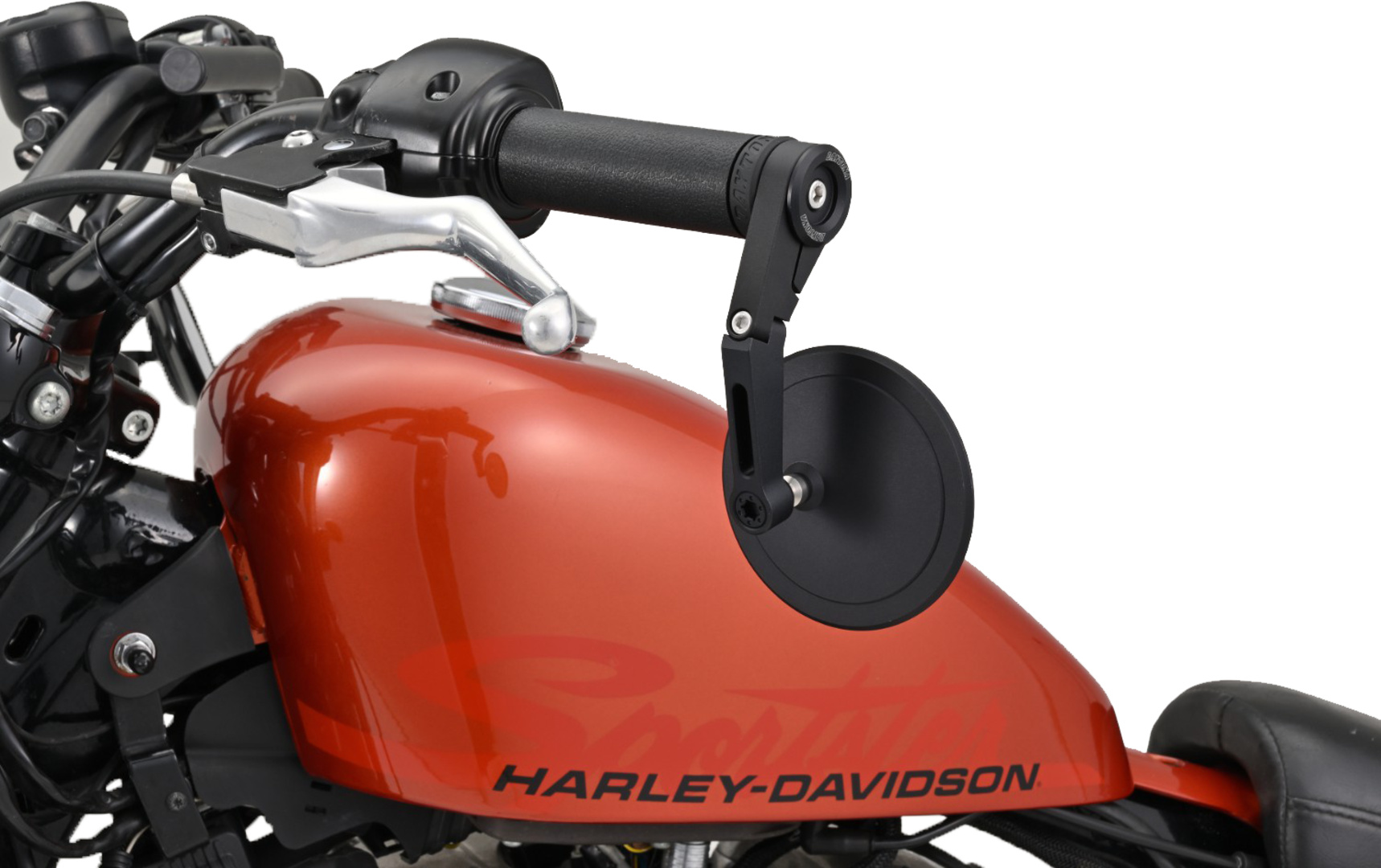 „D-Mirror“ Lenkerenden Spiegel Adapter Universal Schwarz 1″ | Daytona Japan – Bild 4