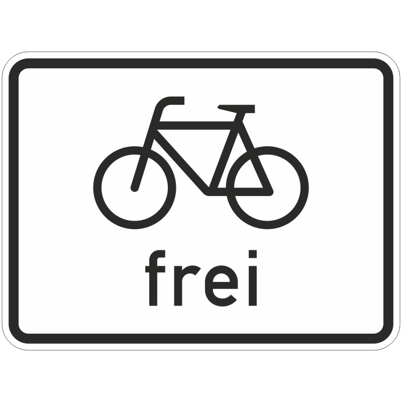 Verkehrszeichen 1022-10 Radverkehr frei