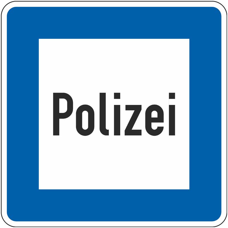 Verkehrszeichen 363 Polizei