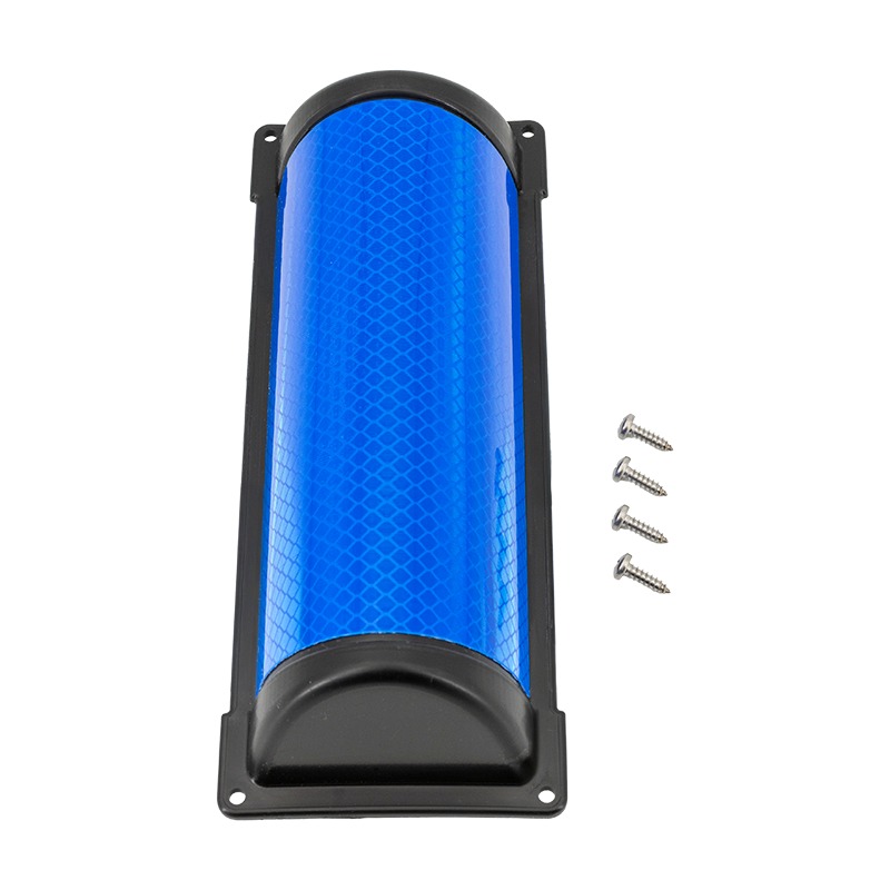 Wildwarn-Reflektoren halbrund in Blau Reflexfolie RA3, ca. 150 x 65 x 44 mm – Bild 2