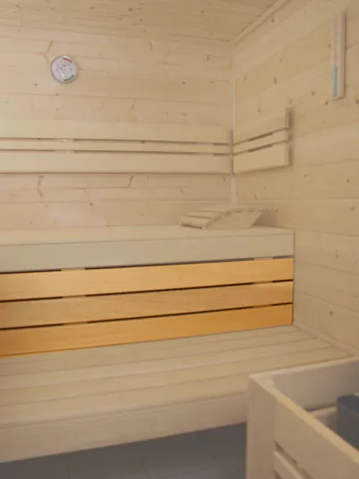 Zwischenbank Saunaliege Verkleidung Sauna ESPE Länge: 194 cm – Bild 4