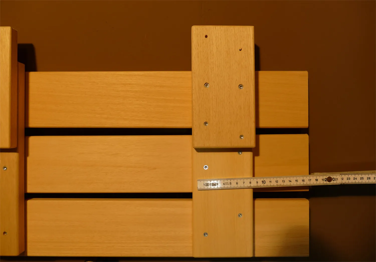 Zwischenbank Saunaliege Verkleidung Sauna Abachi Länge: 168 cm – Bild 6