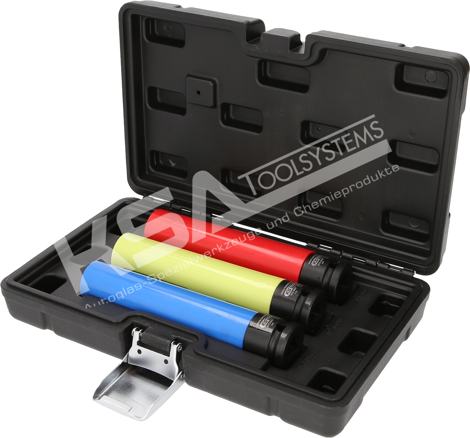 Alu-Felgen Kraft-Stecknuss-Satz, extra lang, 3-tlg, 1/2″, 17, 19, 21 mm – Bild 2