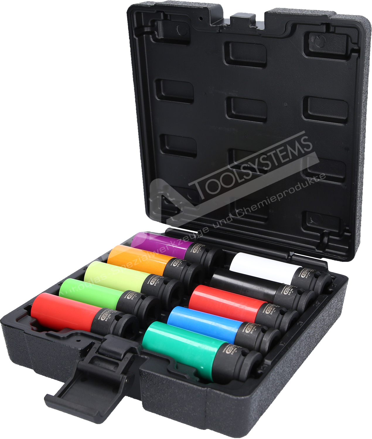 1/2″ Spezial-Alu-Felgen Kraft-Stecknuss-Satz, 10-tlg