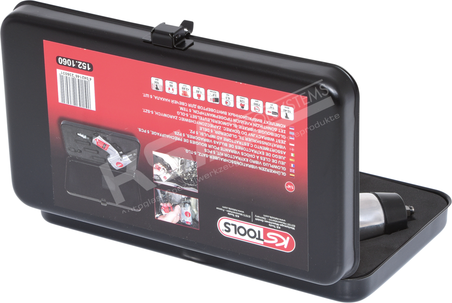 1/4″ Glühkerzen-Druckluft-Vibrationsschrauber-Satz, 5-tlg – Bild 4