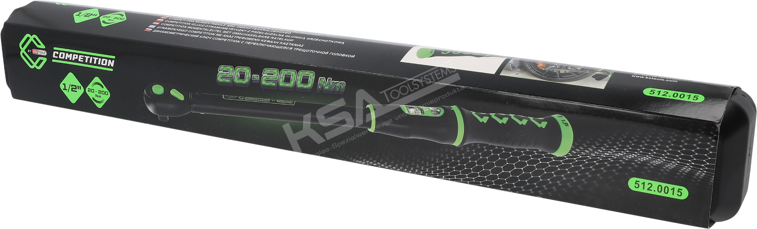 1/2″ COMPETITION Ratschen-Drehmomentschlüssel, 20-200Nm – Bild 5