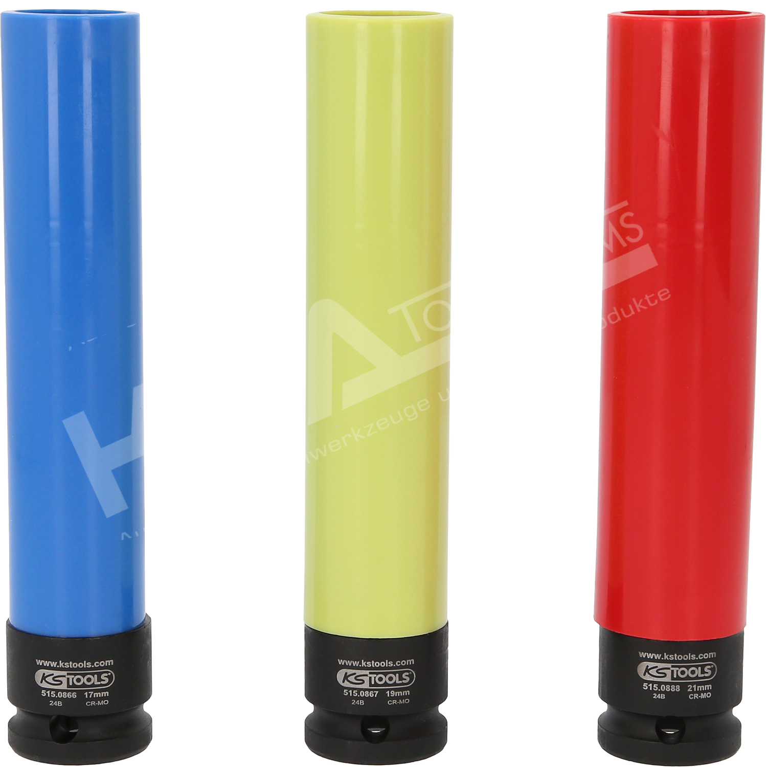 Alu-Felgen Kraft-Stecknuss-Satz, extra lang, 3-tlg, 1/2″, 17, 19, 21 mm – Bild 8