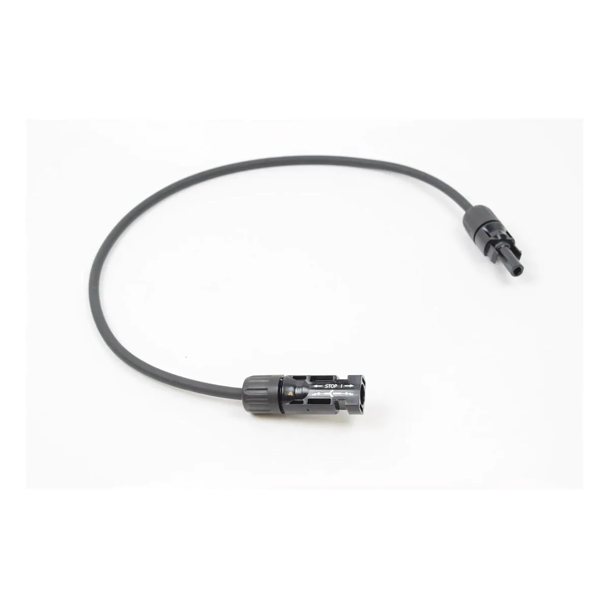 0,5 m Solarkabel M+F MC4-MC4 Schwarz 6mm² – Bild 2