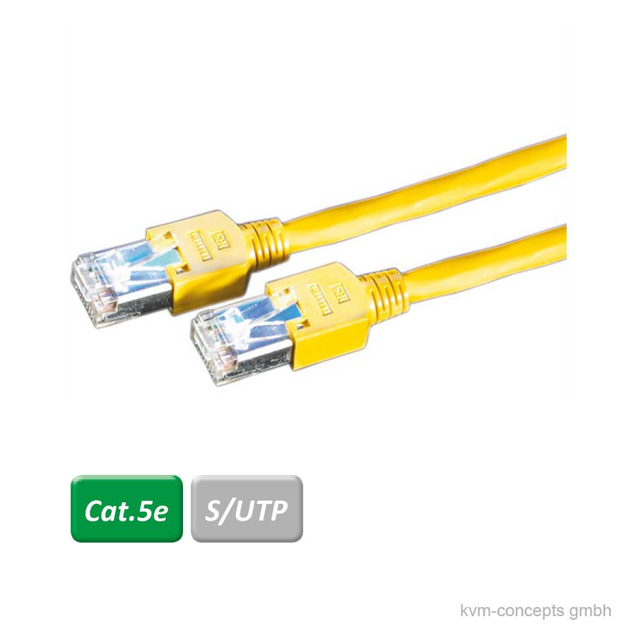 7m DÄTWYLER Patchkabel CAT 5e, gelb – Bild 2
