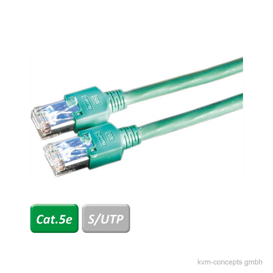 1m DÄTWYLER Patchkabel CAT 5e, grün