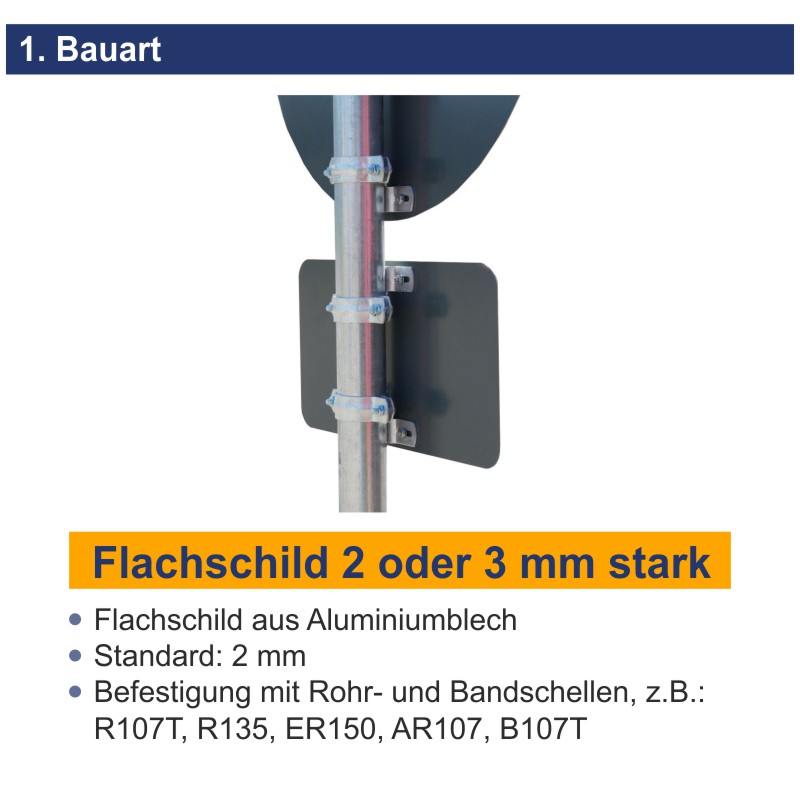 Verkehrszeichen 627-10 Leitmal Anbringung rechts (senkrecht) – Bild 3